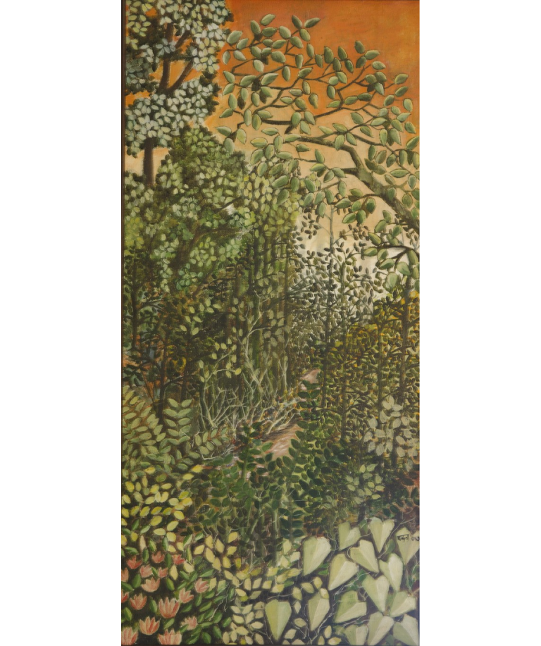 Forest. 17 in X 34 in. Oil on canvas.