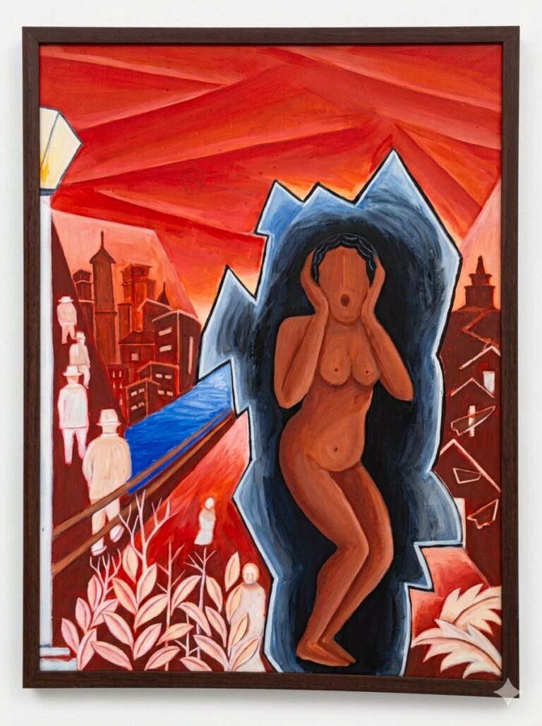 Untitled. 22 in x 31 in. Acrylic on Canvas.